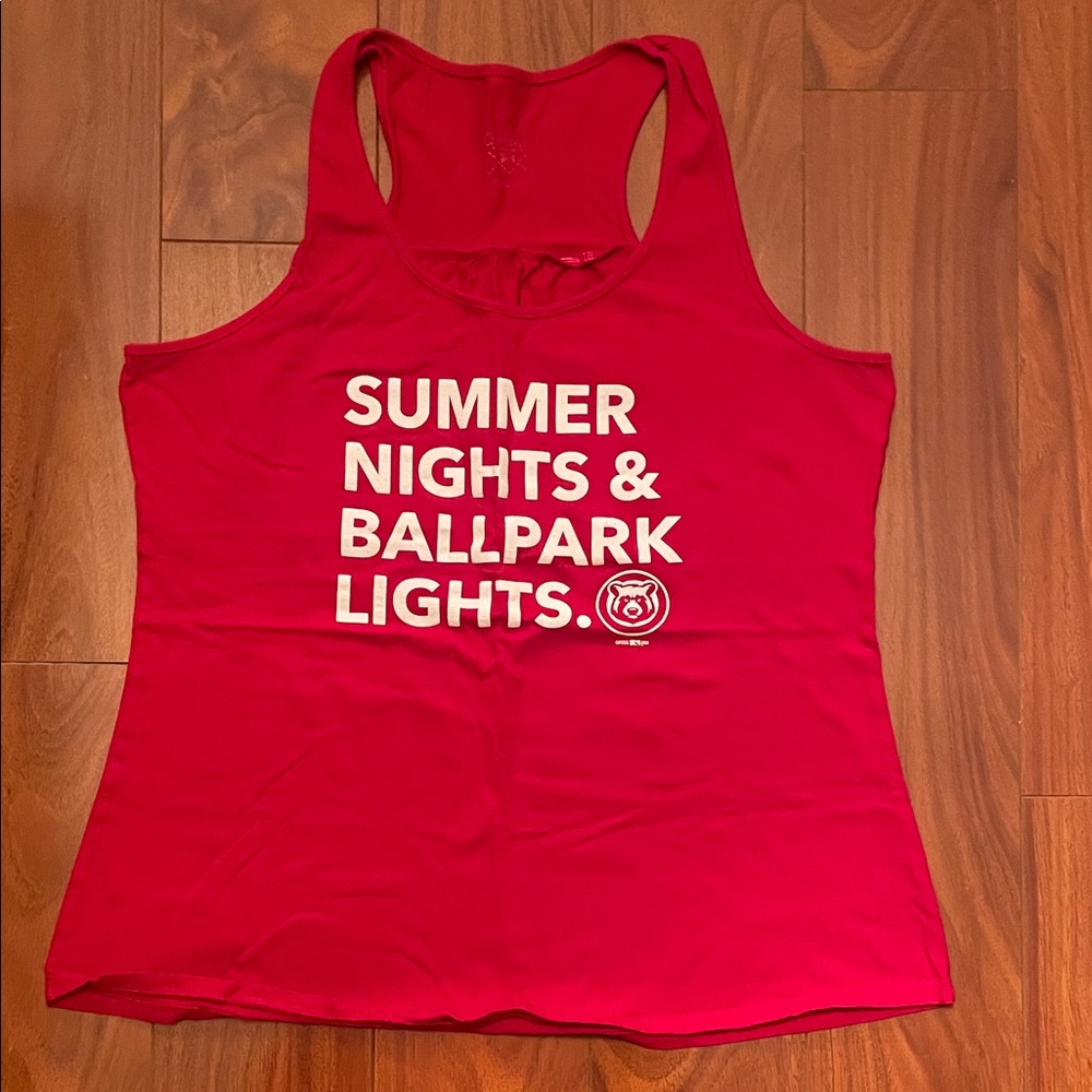 Women's Red Graphic Tank Top